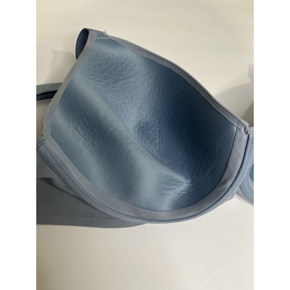 Aerie‎ Full Coverage Blue Underwire real free Bra size 40D intimates smooth - Picture 6 of 11